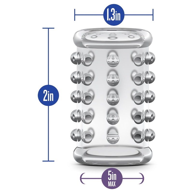 Stay Hard - pöttyös péniszmandzsetta (átlátszó) 122757 termék bemutató kép