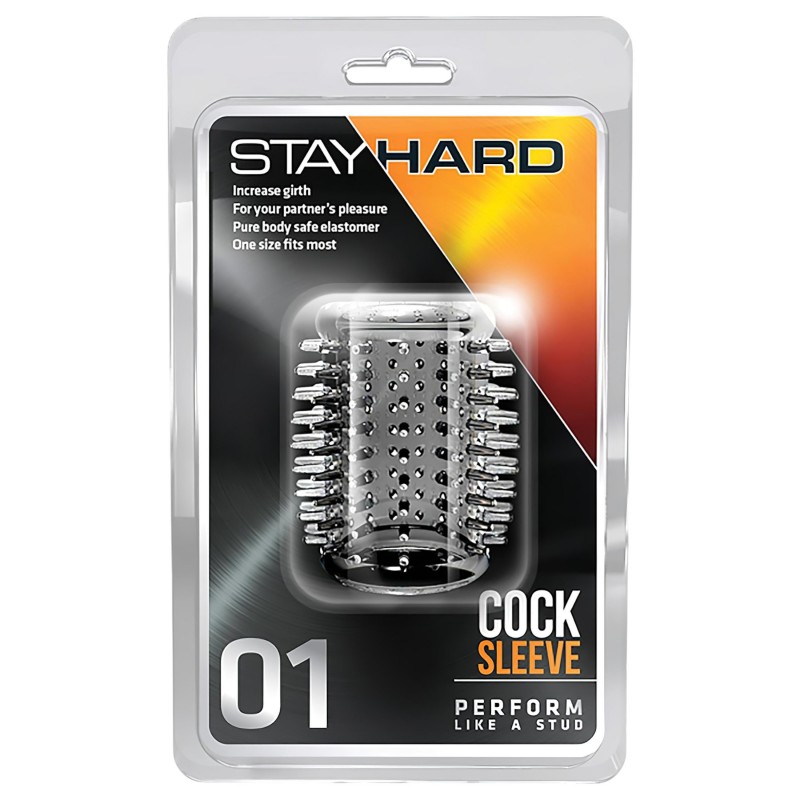 Stay Hard - tüskés péniszmandzsetta (átlátszó) 122719 termék bemutató kép