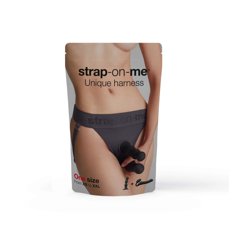 Strap-on-me - alsó felcsatolható dildóhoz - XS-XXL (szürke) 86968 termék bemutató kép