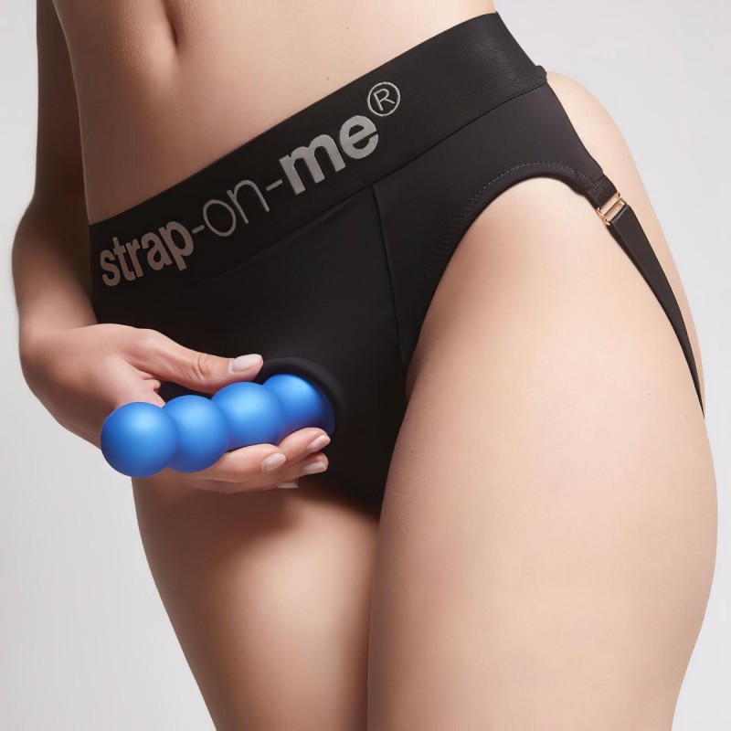 Strap-on-me Balls S - gömbös, tapadókorongos dildó (kék) 113746 termék bemutató kép