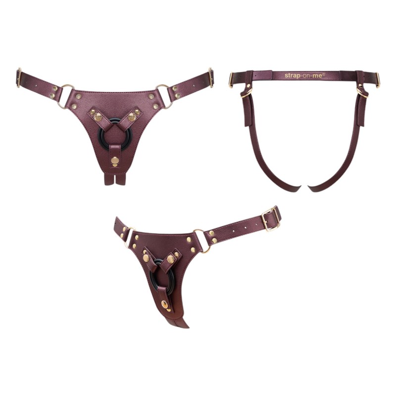 Strap-on-me - alsó felcsatolható dildóhoz - XS-XXL (barna) 96324 termék bemutató kép