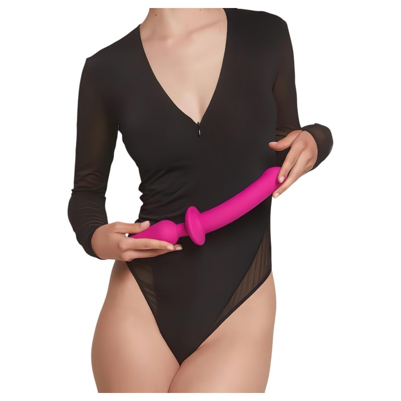 Strap-on-me Switch Semi-Realistic L - 2in1 szilikon dildó (pink) 129590 termék bemutató kép