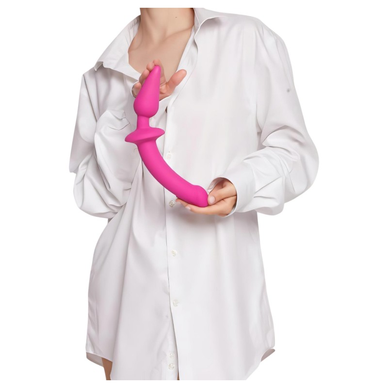 Strap-on-me Swith Semi-Realistic XXL - 2in1 dildó (pink) 104236 termék bemutató kép