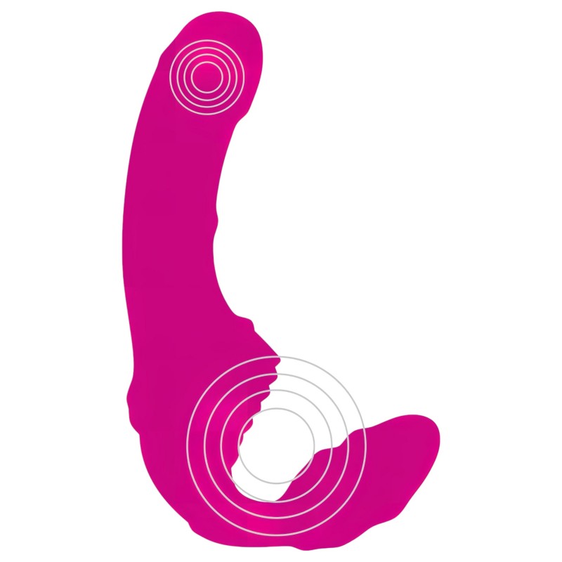 Strepless Strap-On - felcsatolható vibrátor (pink) 103003 termék bemutató kép