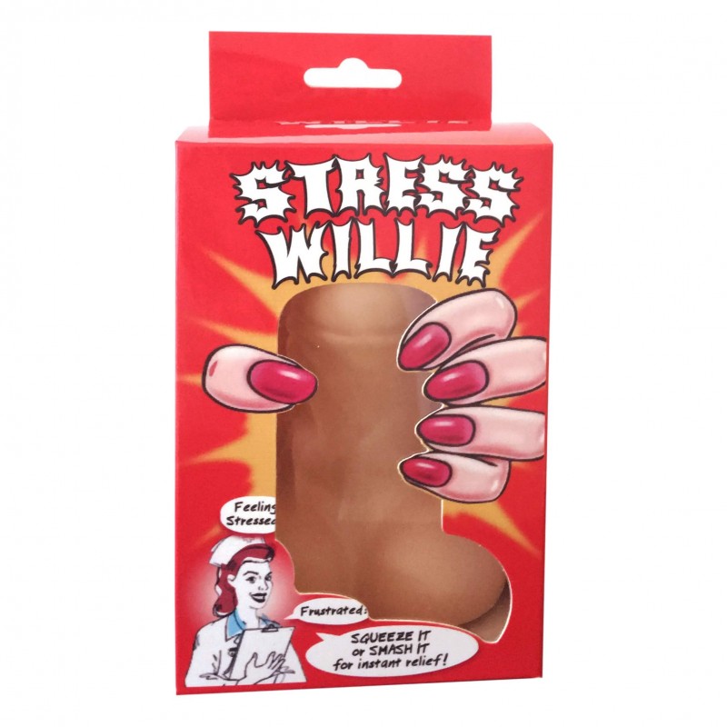 Stress Willie - stresszoldó labda - fütyi (natúr) 29137 termék bemutató kép