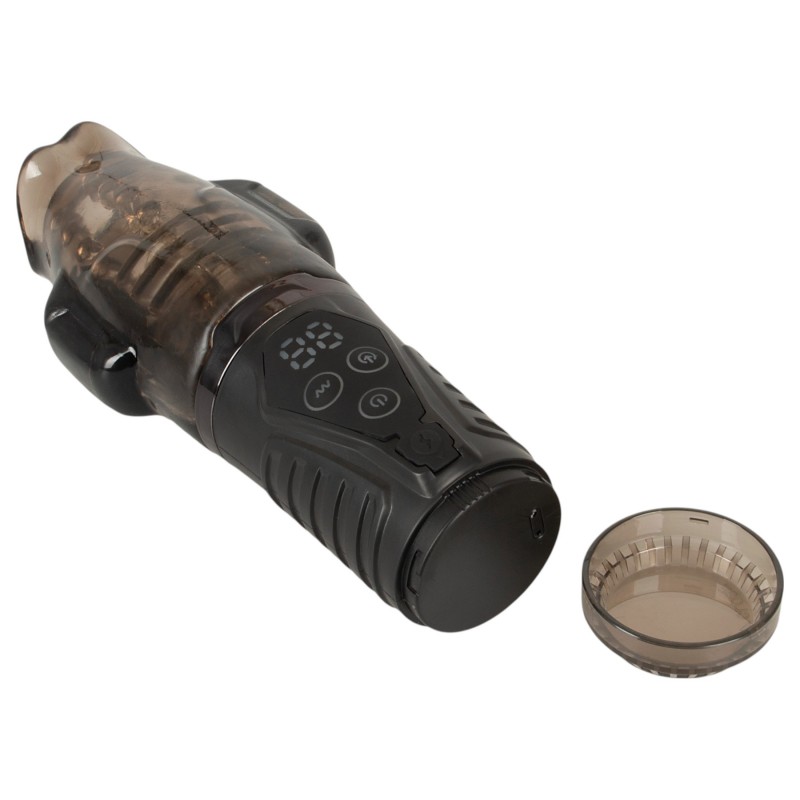 Stroker - szívó, rezgő maszturbátor (szürke) 120102 termék bemutató kép
