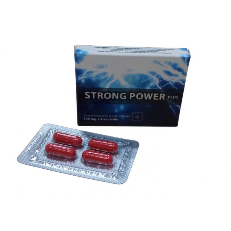 Strong Power Plus - étrend kiegészítő kapszula férfiaknak (4db) 84083 termék bemutató kép