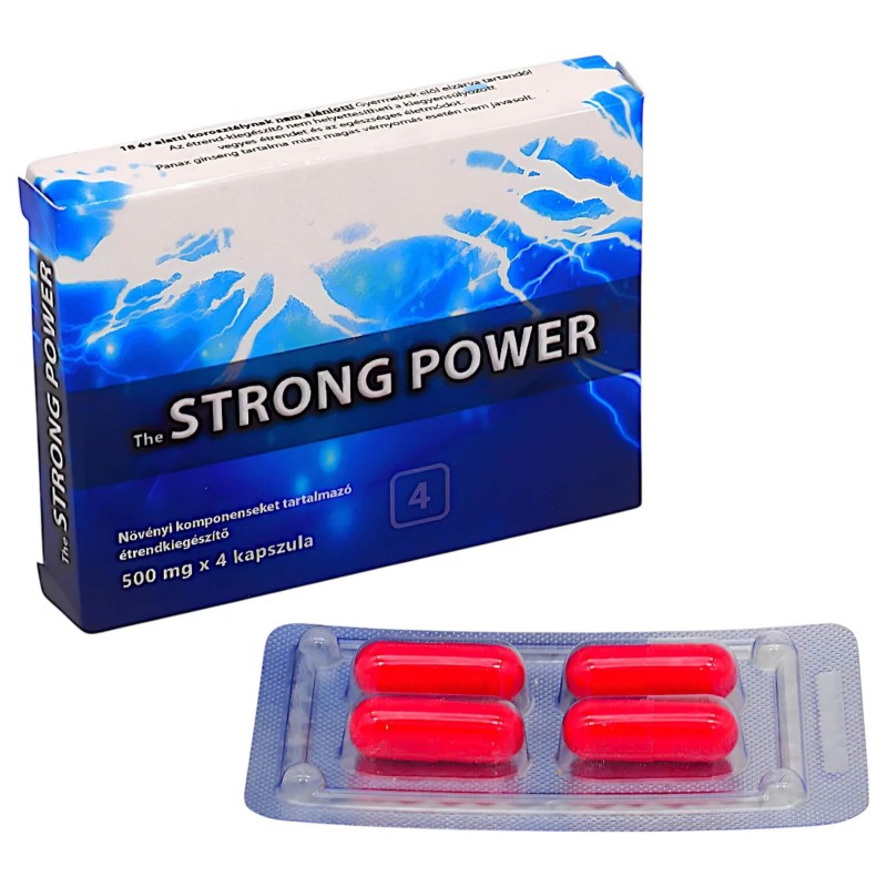 Strong Power Plus - étrend kiegészítő kapszula férfiaknak (4 db) 132929 termék bemutató kép
