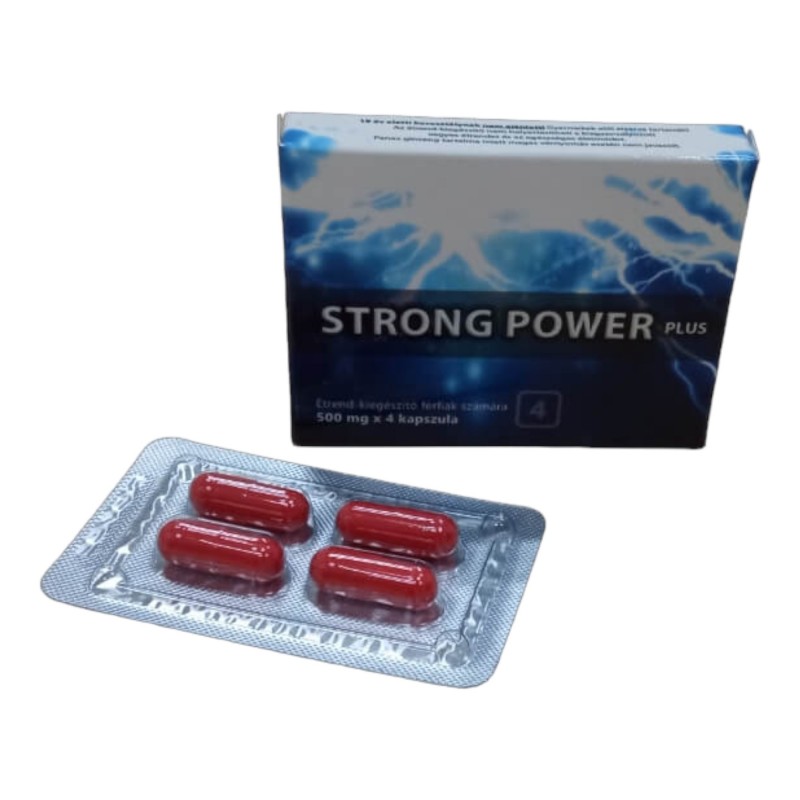 Strong Power Plus - étrend kiegészítő kapszula férfiaknak (4db) 87344 termék bemutató kép