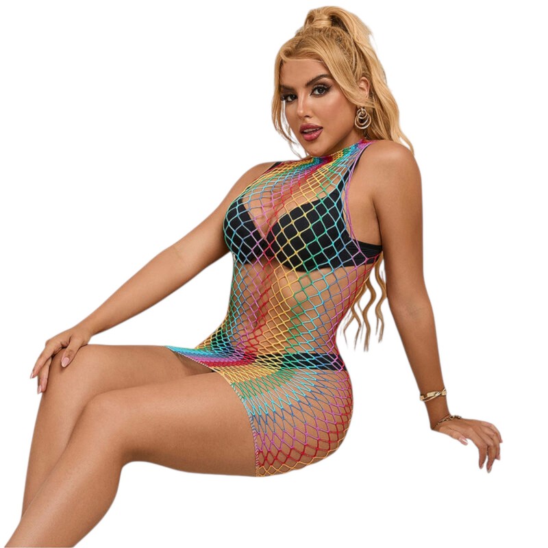 Subblime 952433 - szivárvány necc ruha - S-L 115225 termék bemutató kép