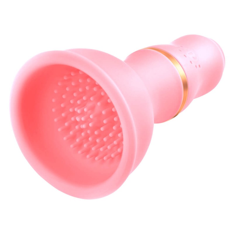 Sunfo - akkus mell vibrátor (pink) 74392 termék bemutató kép