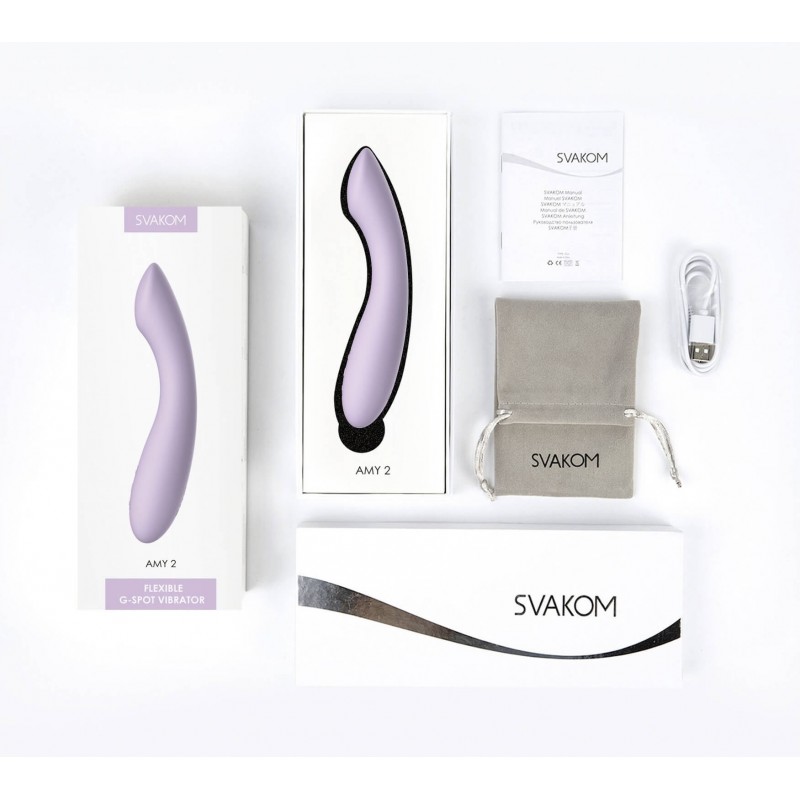 Svakom Amy 2 - akkus, vízálló G-pont vibrátor (lila) 82948 termék bemutató kép