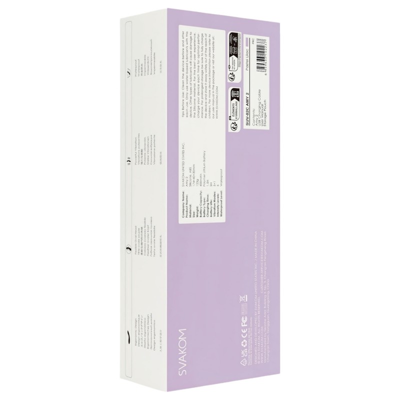 Svakom Amy 2 - akkus, vízálló G-pont vibrátor (lila) 113344 termék bemutató kép