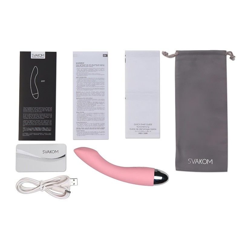 Svakom Amy - akkus, G-pont vibrátor (pink) 114123 termék bemutató kép