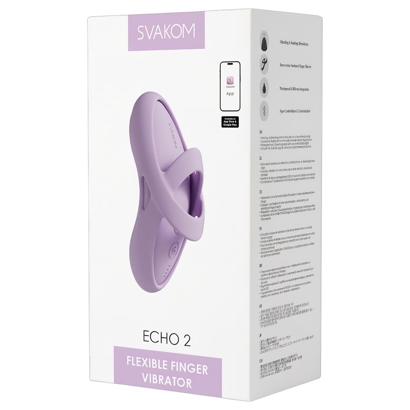 Svakom Echo 2 - App-vezérelt ujjvibrátor (pink) 146921 termék bemutató kép