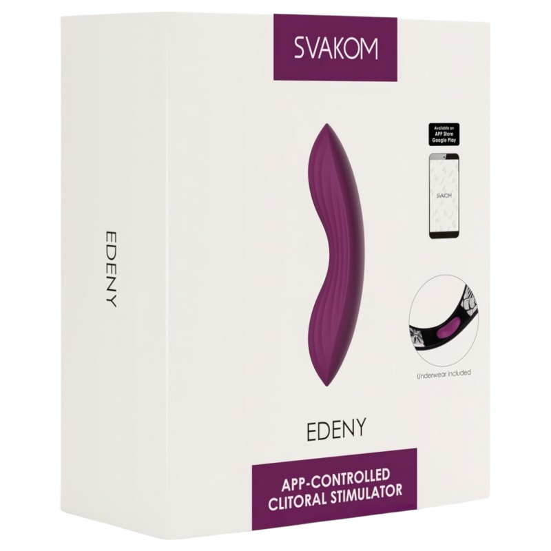 Svakom Edeny – App-vezérelt bugyi vibrátor (lila) 114957 termék bemutató kép