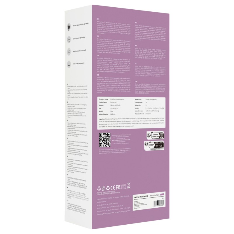 Svakom Emma Neo 2 - okos masszírozó vibrátor (lila) 111760 termék bemutató kép