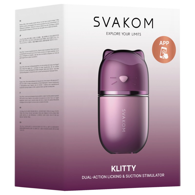 Svakom Klitty - app-vezérelt léghullámos csiklóizgató vibrátor 166331 termék bemutató kép