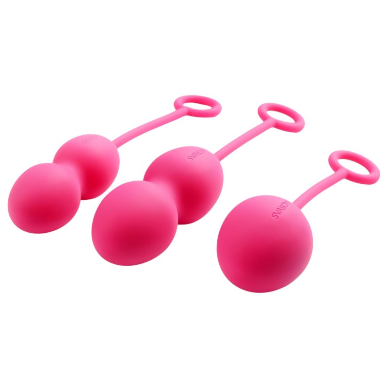 Svakom Nova - 3 részes gésagolyó szett (pink) 152643 termék bemutató kép