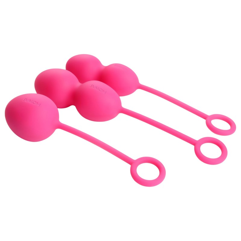 Svakom Nova - 3 részes gésagolyó szett (pink) 152644 termék bemutató kép