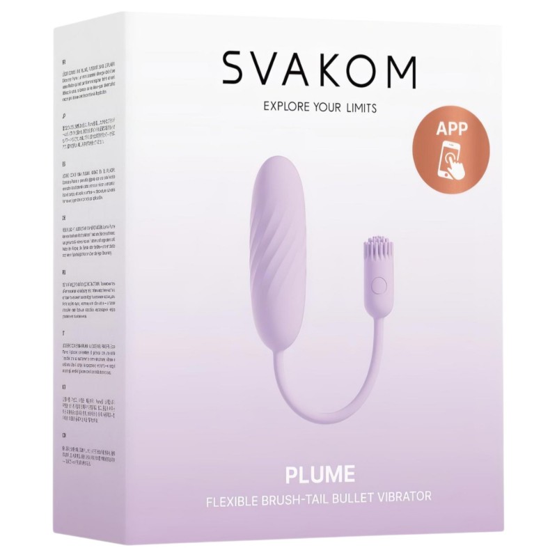 Svakom Plume - 2in1 ecsetes vibrotojás (lila) 166322 termék bemutató kép