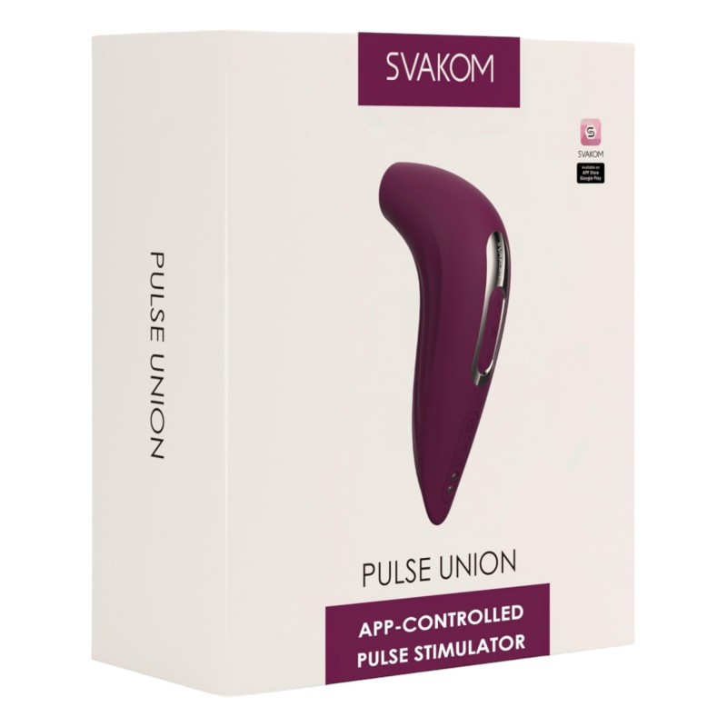 Svakom Pulse Union – App-vezérelt léghullámos csiklóizgató (lila) 91458 termék bemutató kép