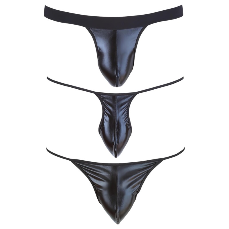 Svenjoyment - fekete férfi tanga szett, 3 részes (S-L) 160292 termék bemutató kép
