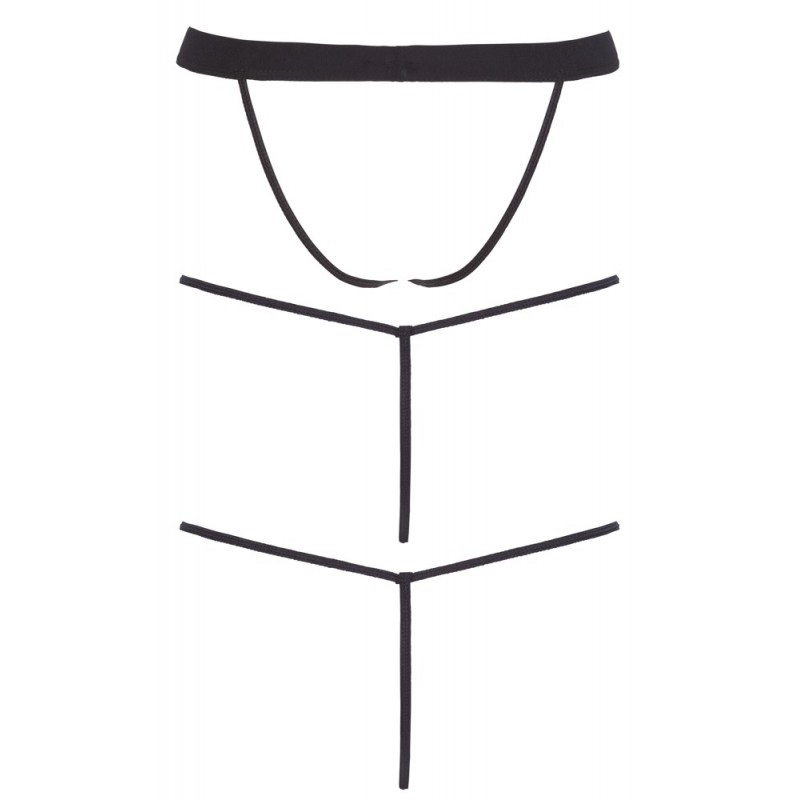 Svenjoyment - férfi tanga szett - fekete (3 részes) S-L 75457 termék bemutató kép