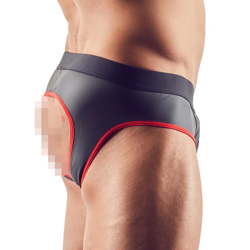 Svenjoyment - nyitott férfi alsó, jockstrap fehérnemű (fekete) 164838 termék bemutató kép