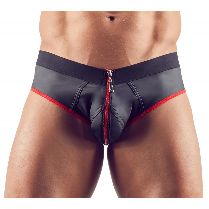 Svenjoyment - nyitott férfi alsó, jockstrap fehérnemű (fekete) 164839 termék bemutató kép