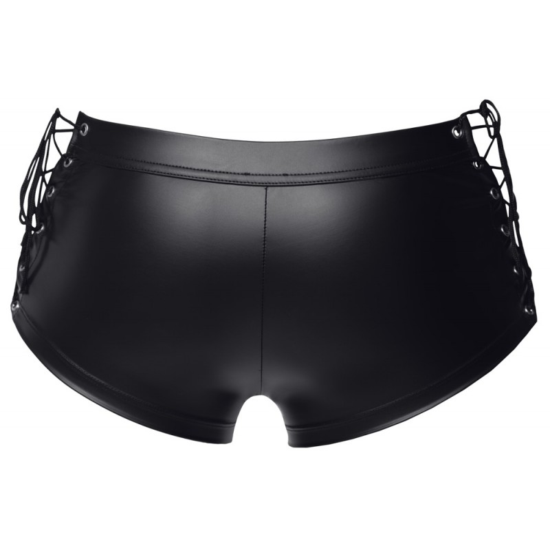 Svenjoyment - oldalt fűzős fényes férfi boxer (fekete) 75312 termék bemutató kép