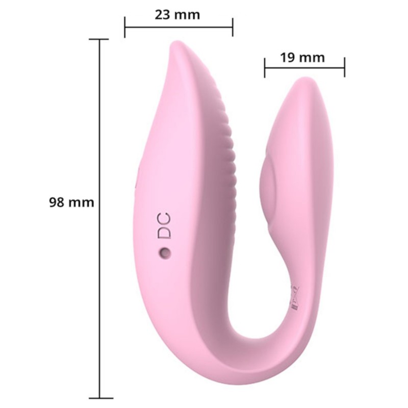 Sweet Play - app-vezérelt párvibrátor pároknak (pink) 164054 termék bemutató kép