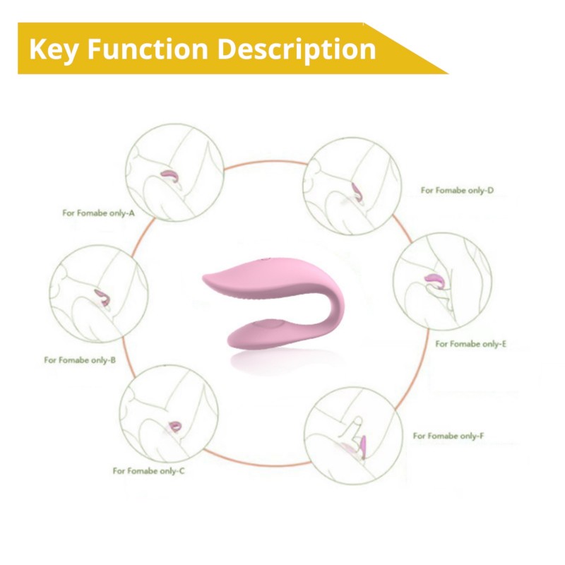 Sweet Play - app-vezérelt párvibrátor pároknak (pink) 164055 termék bemutató kép
