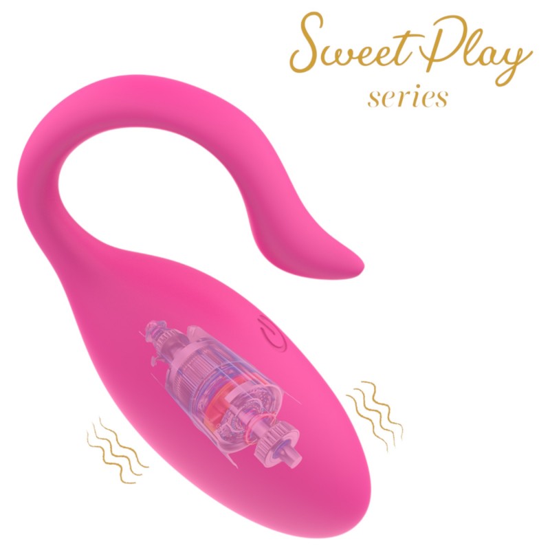 Sweet Play - hordható App-vezérelt vibrációs tojás (pink) 150901 termék bemutató kép