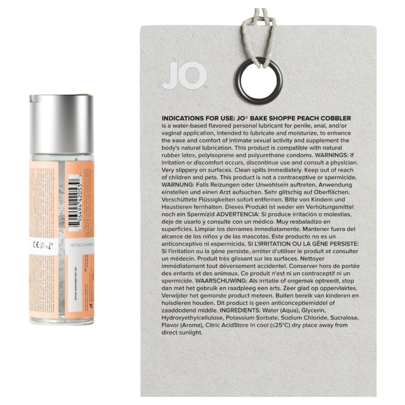 System JO Bake Shoppe - ízes síkosító, barackos pite (60ml) 147932 termék bemutató kép
