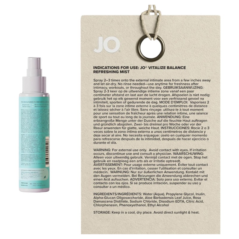 System JO Vitalize - intim frissítő permet (60ml) 147943 termék bemutató kép