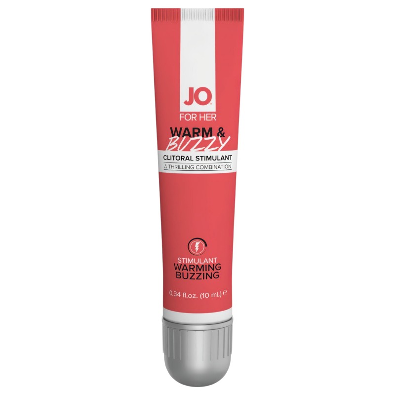 System JO - WARM & BUZZY - klitorisz stimuláló, csiklóizgató gél nőknek (10 ml) 158412 termék bemutató kép