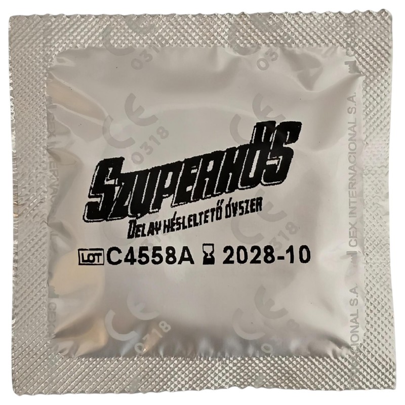 Szuperhős - késleltető hatású óvszer (3db) 125568 termék bemutató kép