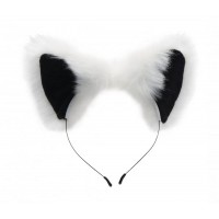 TAILZ - Fehér róka anál dildó szett (fekete-fehér) 88445 termék bemutató kép