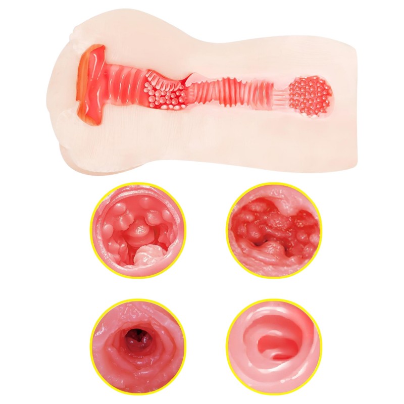 TAMASHII Continuous Orgasm - anime műpunci maszturbátor (testszínű) 143495 termék bemutató kép
