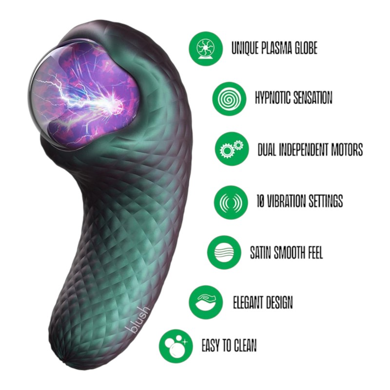 Temptasia Enchanted Serpent - mítikus csikló vibrátor (zöld) 117737 termék bemutató kép