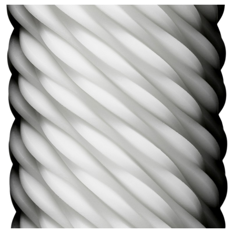 TENGA 3Dx Flow - hullámos mintás maszturbátor férfiaknak (fehér) 167497 termék bemutató kép