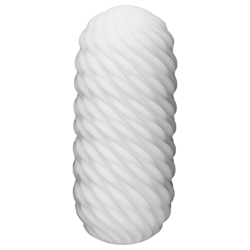 TENGA 3Dx Flow - hullámos mintás maszturbátor férfiaknak (fehér) 167499 termék bemutató kép