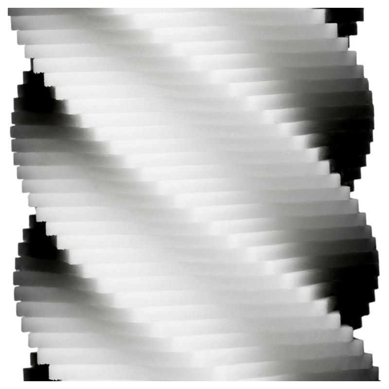 TENGA 3Dx Spiral - spirál mintás férfi maszturbátor (fehér) 167492 termék bemutató kép