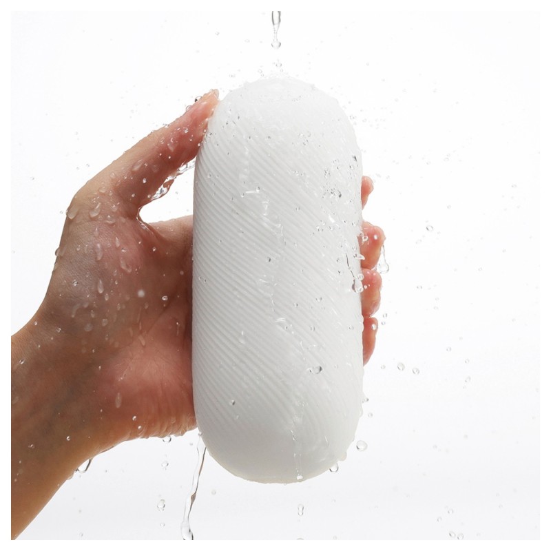 TENGA 3Dx Zen - 3D mintás férfi maszturbátor (fehér) 167489 termék bemutató kép