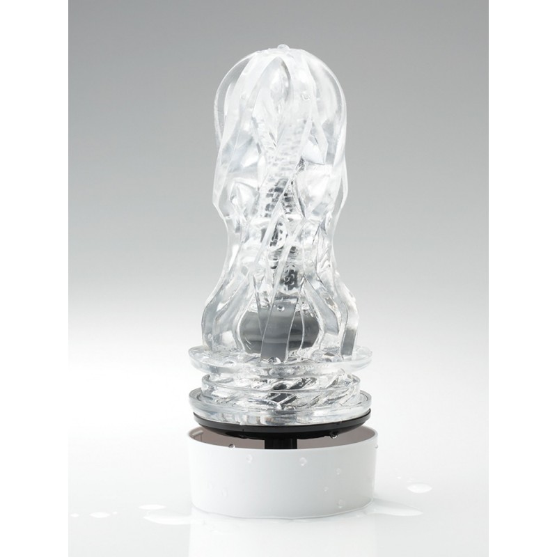 TENGA Aero - szuper szívó száj maszturbátor (fehér-ezüst) 44319 termék bemutató kép