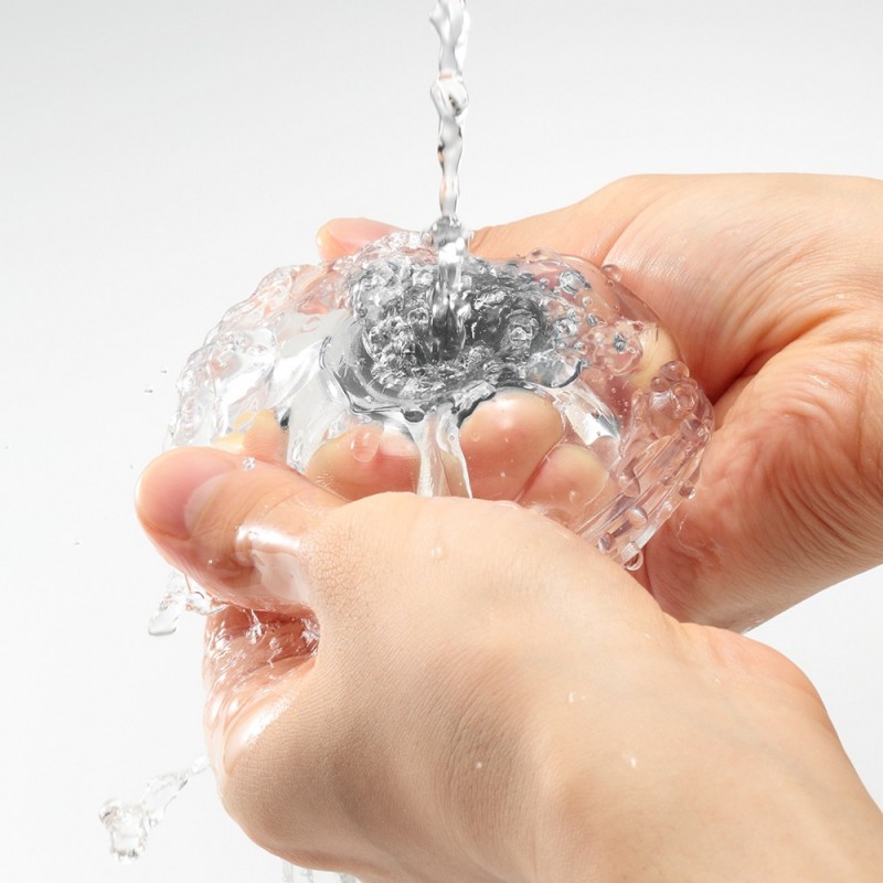 TENGA Aero - szuper szívó száj maszturbátor (fehér-ezüst) 44321 termék bemutató kép