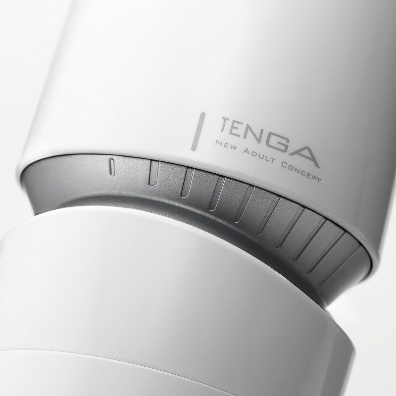 TENGA Aero - szuper szívó száj maszturbátor férfiaknak (fehér-ezüst) 158728 termék bemutató kép