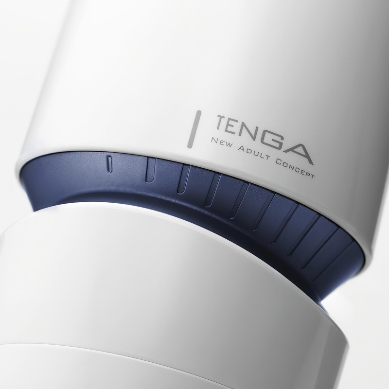TENGA Aero - szuper szívó száj maszturbátor férfiaknak (fehér-kék) 158736 termék bemutató kép