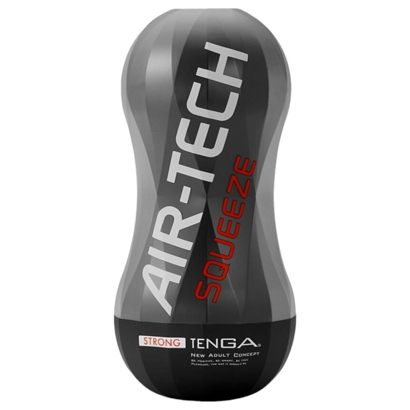 TENGA Air-Tech Squeeze Strong - szívó maszturbátor férfiaknak (fekete) 92471 termék bemutató kép